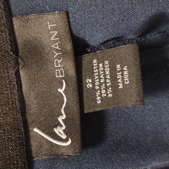 Navy Lane Bryant Straight Leg pants - Picture 4 of 7